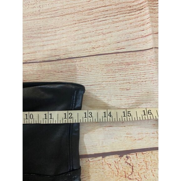 Spanx Women's Liquid Black Faux Leather Pull On Leggings - Medium - Picture 9 of 11